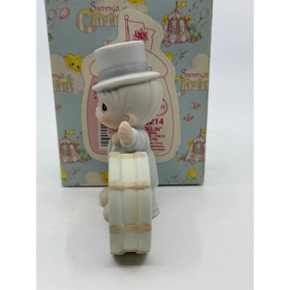 Precious Moments Collin Sammys Circus Drum Boy Figurine 529214 1993 Enesco Box